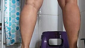 Hot Stepmom In Bathroom, Exhibitionist Flashing, Huge Latina Milf With Big Tits