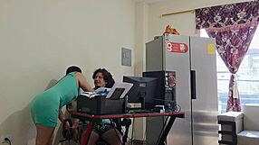 My Perverted Stepmother Seduces Me While I Play And We Fuck Roughly!