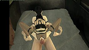 Bad grandpa fucking emo girl in 3d