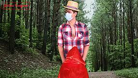 Sex-Addicted Little Red Riding Hood Seeks Fun In The Forest