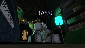 Fucked cute femboy librarian in library