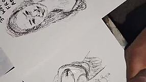 Quick Sketch Of Women Getting Their Tits Covered With Cum For A Finishing Touch