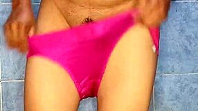 As I put on the pink panty