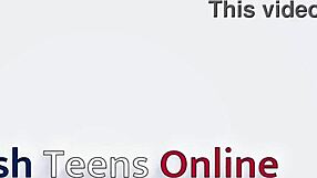 British 18 year old student squirts with wand