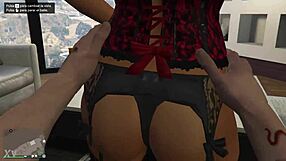 Seductive private lap dance turns teasing striptease