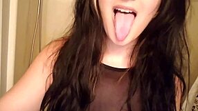 goth girl sips on a refreshing beverage