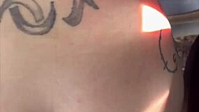 streetwalker with big ass and perfect tits watches as she gets fucked from behind then takes a load of cum in her pussy