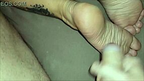 Stepmother's Soles Licked and Cummed On