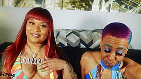 Oh my god, sister tulips aka alana tulips takes big black cock in interracial show