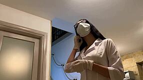 Hot Nurse In Latex Gloves Arranges Intense Sex Therapy!