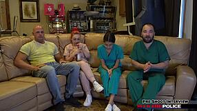 Naughty doctor Lenna Lux caught in the act of misconduct