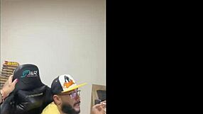 She sucks my cock while I set up her accounts, moaning with pleasure