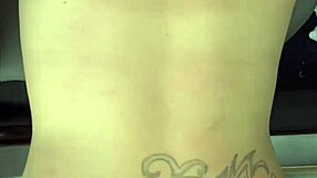 streetwalker with big ass and perfect tits watches as she gets fucked from behind then takes a load of cum in her pussy