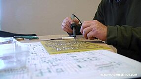 Geeky Grandpa Makes Horny Tanned Teen 18+ Wet