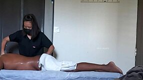 In Thailand, the client receives a happy ending massage, part three.
