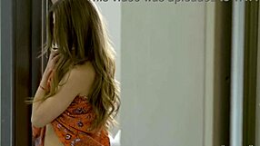 Gorgeous Angel Hanka drills tight pussy with huge toy