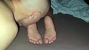 Stepmother's Soles Licked and Cummed On