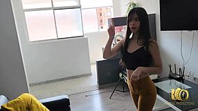 Laura IB, a real estate agent, welcomes her first client into the business