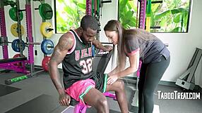 Melanie Hicks gets rough anal from Ace Bigs in gym taboo