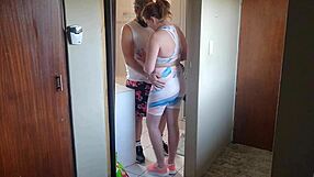 Fucking My Neighbour's Cheating Wife At The Gym!