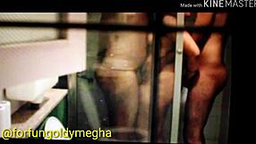 Shower threesome on the third night with my wife and her friend. So steamy and fun.