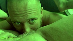 Blue Eyes Asian Girl's Pussy Eaten to Orgasm in POV