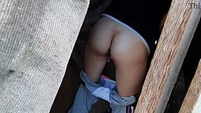 I spy on my stepsister masturbating in the barn lesbian illusion girls