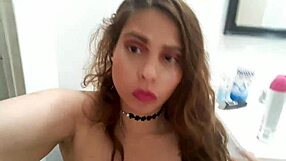 Ginger Paris closeup dripping urine pussy