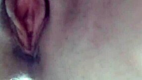 Amateur babe masturbates pink pussy!