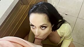 i'm the step mom helping my son with a blowjob after tidying up