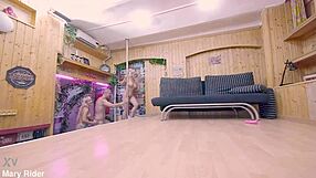 Who enjoys the double benefit? Mar Blanco and Mary Rider getting ass fucked by Capitano Eric!