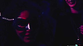 milf convinces shy teen for public strapon dp