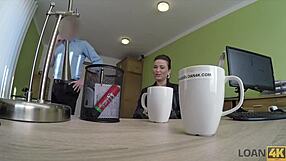 loan4k lassie takes loan after expensive moto ride for sex