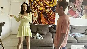 i'm the step mom helping my son with a blowjob after tidying up