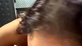 the art of sucking cock deliciously with big natural tits on display