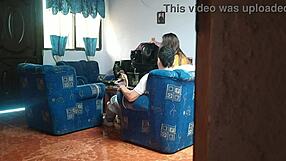 My STEPSISTER THINKS NO ONE'S HOME AND FUCKS HER BOYFRIEND IN THE LIVING ROOM!