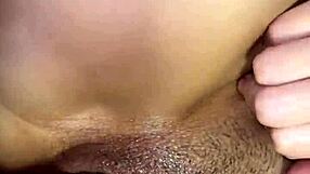close-up of fucking until my pussy overflows with semen
