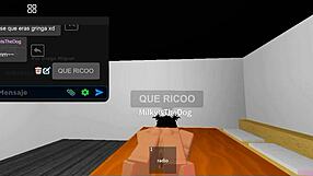 Fucking whore in roblox game