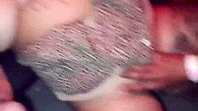 Ginger newbie receives facial cumshots from two old men at swing house gloryhole