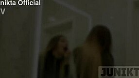 fucked milf girlfriend hard in bathroom before she left