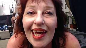 dawnskye1962 smokes then demands cum in dirty mouth