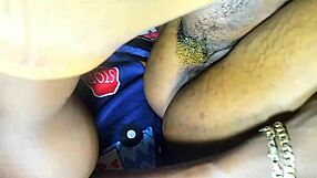 ebony babe gives boyfriend creamy pussy treat 😋