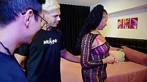 Cuckold Watches Wife with Big Pussy Fuck Friend