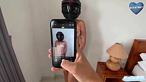 Fake photographer convinces big-ass blonde on bike after shoot