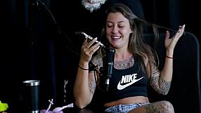 Flor de Damiana strips sensually