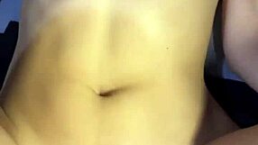 Cumming On Her Belly During Homemade Couple Sex With Big Ass Riding And Doggystyle Fucking