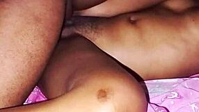 The african black teen 18+ enjoys hard and fast morning sex