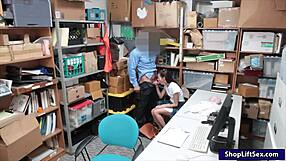 cute teen gives blowjob and screwed by lp officer