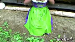 Dirndel Slut Performs Intense Blowjob in Outdoor Nature Setting