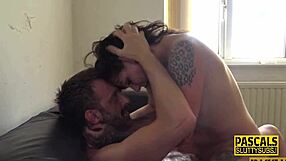 Tattooed Submissive Sucks And Rides